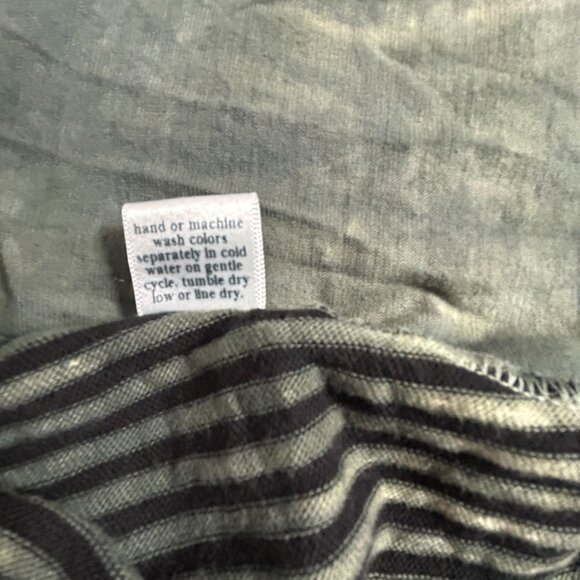 Blue Fish Artwear Tunic Top Lagenlook OS Hand Painted Labyrinth Long Sleeve NWOT - Picture 8 of 9